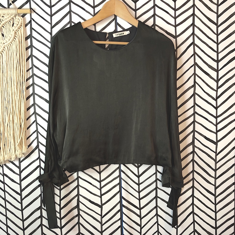 FARROW | Longsleeve Deep Grey Blouse